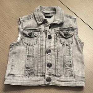 Little Bipsy Light Gray Denim Vest